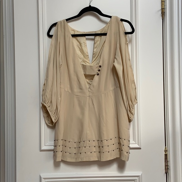 Nanette Lenore cold shoulder silk beaded blouse - Picture 4 of 7
